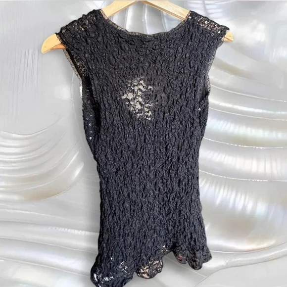Vintage Ann Ferriday Lace Sequin Top - Picture 6 of 6